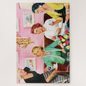 1950年代アフタヌーンティーヴィンテージアート ジグソーパズル (縦)