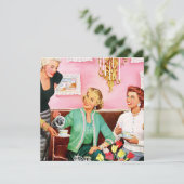 1950年代アフタヌーンティー招待状 サンキューカード (スタンド正面)