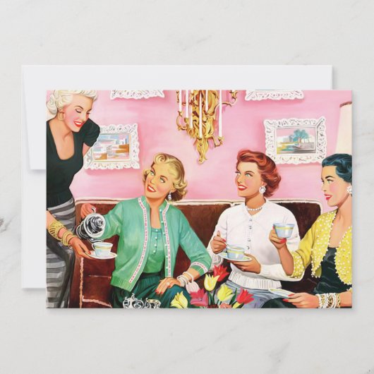 1950年代アフタヌーンティー 案内状 (正面)