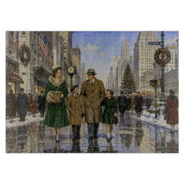 1950年代アメリカのクリスマス 5番街 ニューヨーク カッティングボード