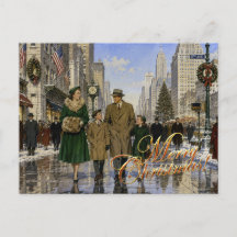 1950年代アメリカのクリスマス 5番街 ニューヨーク