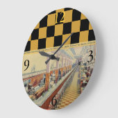 1950年代ウールワース最長ランチカウンター時計 ラージ壁時計 (傾斜)