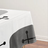 1950年代エームズエラアートクロスヘアグレー テーブルクロス (インサイチュ)