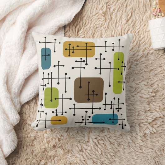 1950年代エームズエラアートクロスヘアスタイル クッション (ブランケット)