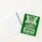 1950年代オートランドリー洗車広告プリント ノートブック (内部)