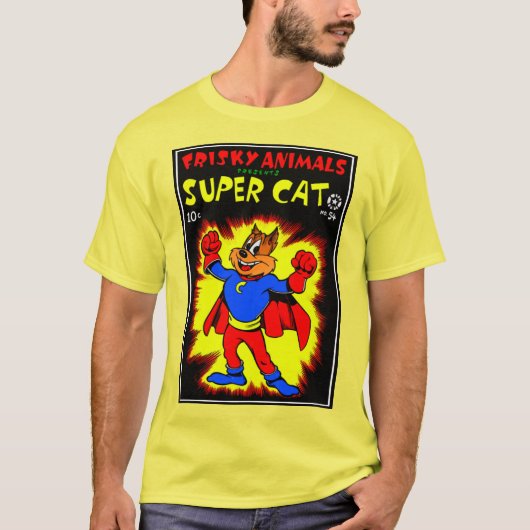 1950年代クラシックのSuperCat Tシャツ (正面)