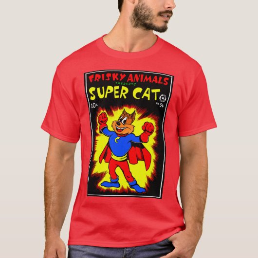 1950年代クラシックのSuperCat Tシャツ (正面)