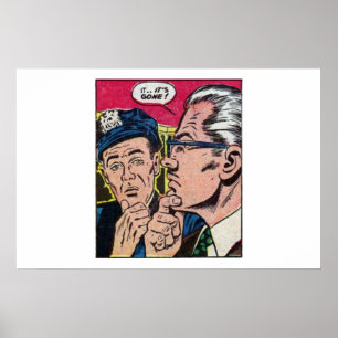1950年代ゴールデンエイジホラーヴィンテージ漫画 ポスター