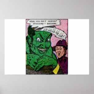 1950年代ゴールデンエイジホラー漫画 怖いレトロ漫画 ポスター