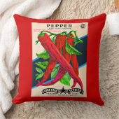 1950年代シードパケットカイエンペッパープリント クッション (ブランケット)