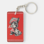 1950年代スコットランド犬の赤 キーホルダー (裏面)