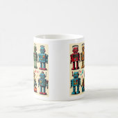 1950年代スタイルおもちゃロボット コーヒーマグカップ (中央)