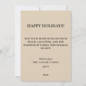 1950年代スタイルのミステルトゥーのイタズラ レトロクリスマス ヴィンテージ シーズンカード (裏面)