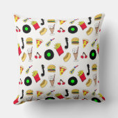 1950年代スタイルダイナーフードノスタルジック クッション (裏面)