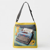 1950年代タイプライター広告イメージ クロスボディバッグ (裏面)