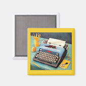 1950年代タイプライター広告イメージ マグネット (正面/裏面)