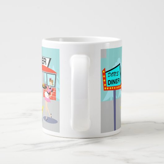 1950年代ダイナージャンボマグ ジャンボコーヒーマグカップ (裏面)