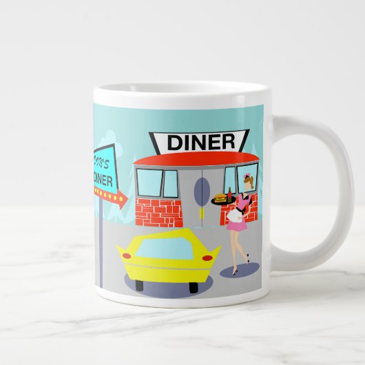 1950年代ダイナージャンボマグ ジャンボコーヒーマグカップ (右)