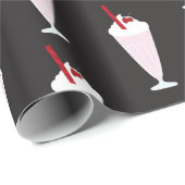 1950年代ダイナーミルクシェイクパターン ラッピングペーパー (ロールコーナー)