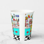 1950年代ダイナー | Couple Holding Hands 紙コップ (右)