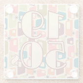 1950年代デザイン ガラスコースター (裏面)