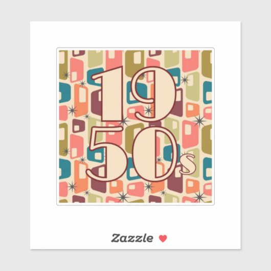 1950年代デザイン シール (シート)