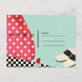 1950年代ドレスアップレトロヴィンテージ救日 案内ポストカード (裏面)