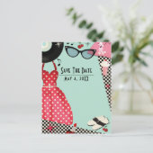 1950年代ドレスアップレトロヴィンテージ救日 案内ポストカード (スタンド正面)