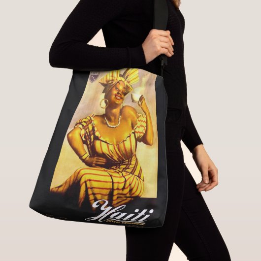 1950年代ハイチ·コーヒー·コーポレーション·アド·プリント クロスボディバッグ (クローズアップ)