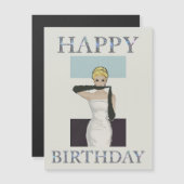 1950年代ビンテージ女性イブニンググローブ お誕生日おめでとう (正面/裏面)