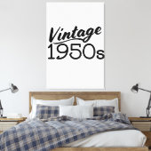 1950年代ビンテージ キャンバスプリント (インサイチュ (寝室))