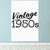 1950年代ビンテージ キャンバスプリント (インサイチュ (ウッドフロア))
