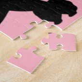 1950年代ピンクプードルスカート刺激を受けたパズル ジグソーパズル (側面)