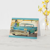 1950年代ブルーシボイインパラ カード (黄色い花)