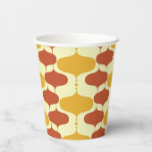 1950年代ミッドセンチュリーモダン紙カップ – レトロ原子 紙コップ (裏面)