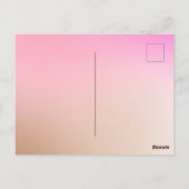 1950年代モルトショップカラーズウェディングRSVP ポストカード (裏面)