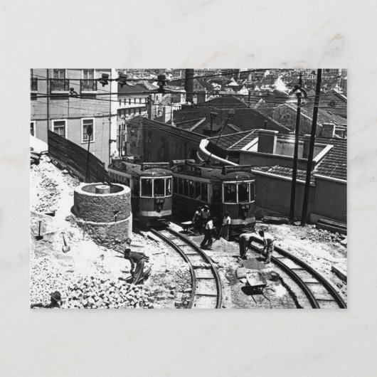 1950年代リスボントラム723と728 ポストカード (正面)