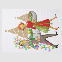 1950年代レトロな男女のカップル 薄葉紙