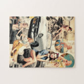 1950年代レトロガールズコラージュ ジグソーパズル (横)