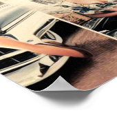 1950年代レトロガールズコラージュ ポスター (角)