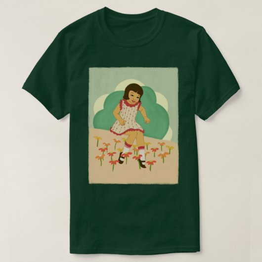 1950年代レトロスタイルアート Tシャツ (デザイン正面)