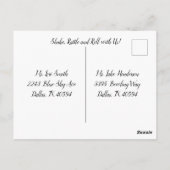 1950年代レトロ誕生日 いつでも ポストカード (裏面)