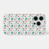 1950年代レトロ アトミックスターバースト&周回原子 iPhoneケース (裏面横)