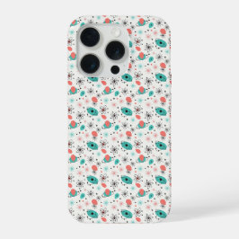1950年代レトロ アトミックスターバースト&周回原子 iPhone 15 PROケース