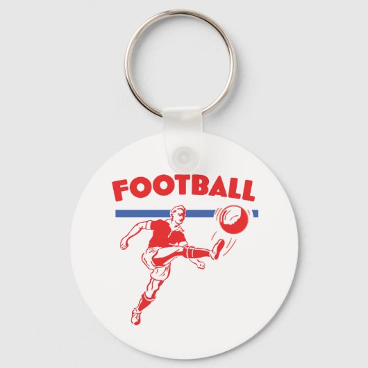 1950年代レトロ サッカー選手 キーホルダー (正面)