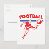 1950年代レトロ サッカー選手 シーズンポストカード (正面/裏面)