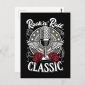 1950年代ロカビリー・ロック・アンド・ロール・ミュージック ポストカード (正面/裏面)
