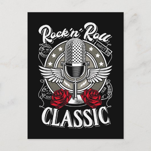1950年代ロカビリー・ロック・アンド・ロール・ミュージック ポストカード (正面)