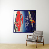 1950年代ロケット8でデート タペストリー (インサイチュ(横))