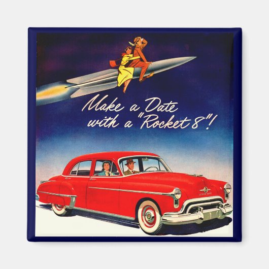 1950年代ロケット8でデート マグネット (正面)